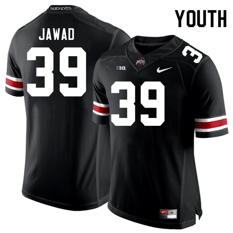 Youth #39 Hadi Jawad Ohio State Buckeyes College Football Jerseys Stitched-Black